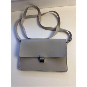 Minimalist Gray Leather  Purse Fanny Pack Crossbody handmade Boejack Design